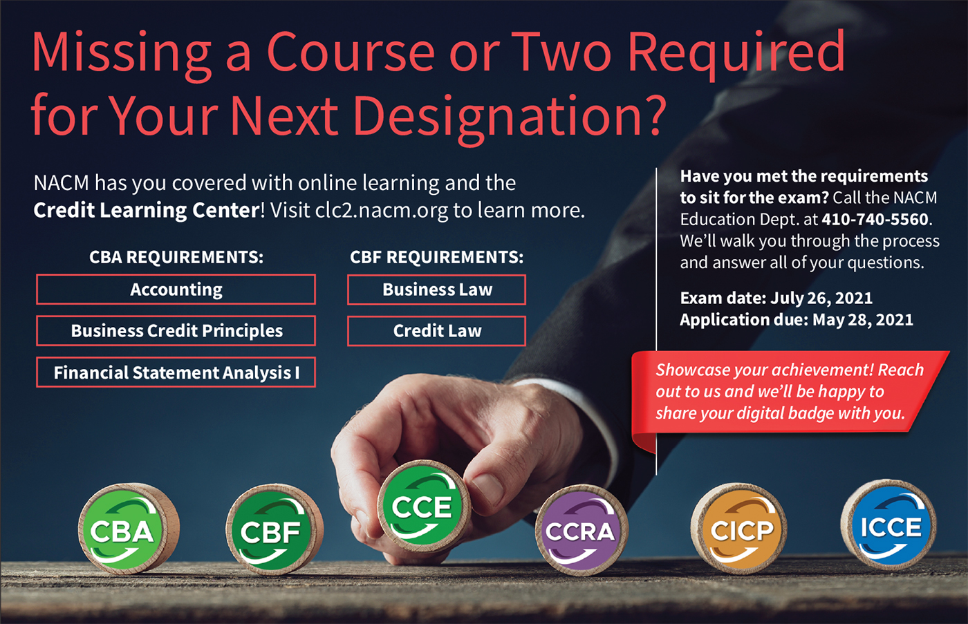 Missing a Course or Two Required for Your Next Designation?