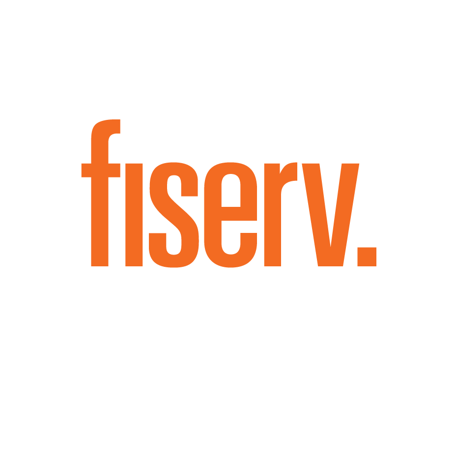 fiserv logo .white back