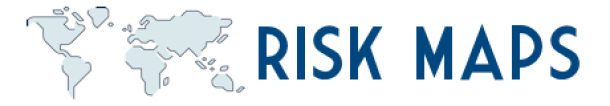 "Risk Maps" icon in logo style.
